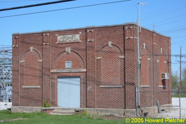 McKinley Substation at the corner of McKinley Ave. and Covington Road, just down the street from the shops.  It is now a part of an Indiana-Michigan Electric substation.  Howard Pletcher
