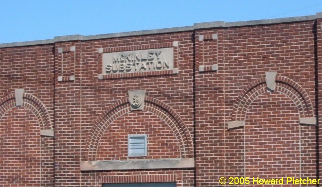 A closer look at the detail on the front of the McKinley substation  Howard Pletcher