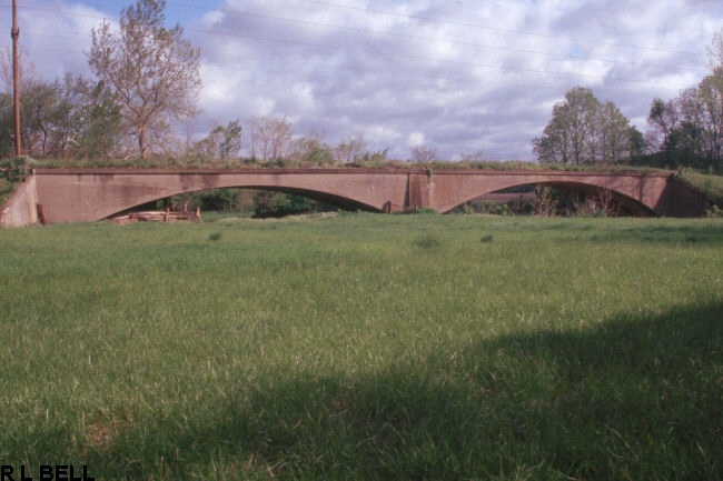 INTERURBAN BRIDGE WEST OF PLAINFIELD INDIANA