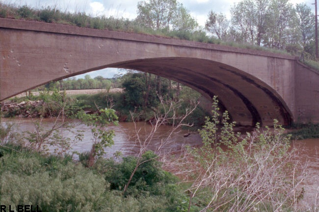 INTERURBAN BRIDGE WEST OF PLAINFIELD INDIANA