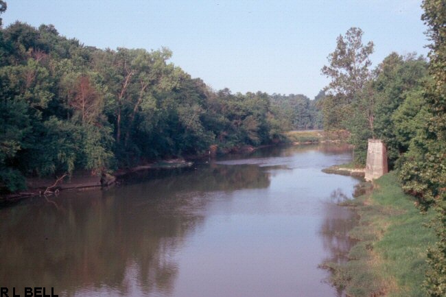 INTERURBAN BRIDGE PIER AND ABUTMENT AT IMA IN INDIANAPOLIS INDIANA