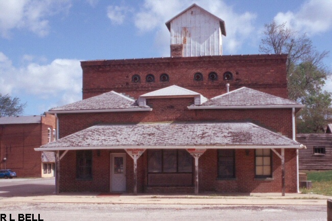 AMO INDIANA INTERURBAN DEPOT IN USE BY GRAIN DEALER